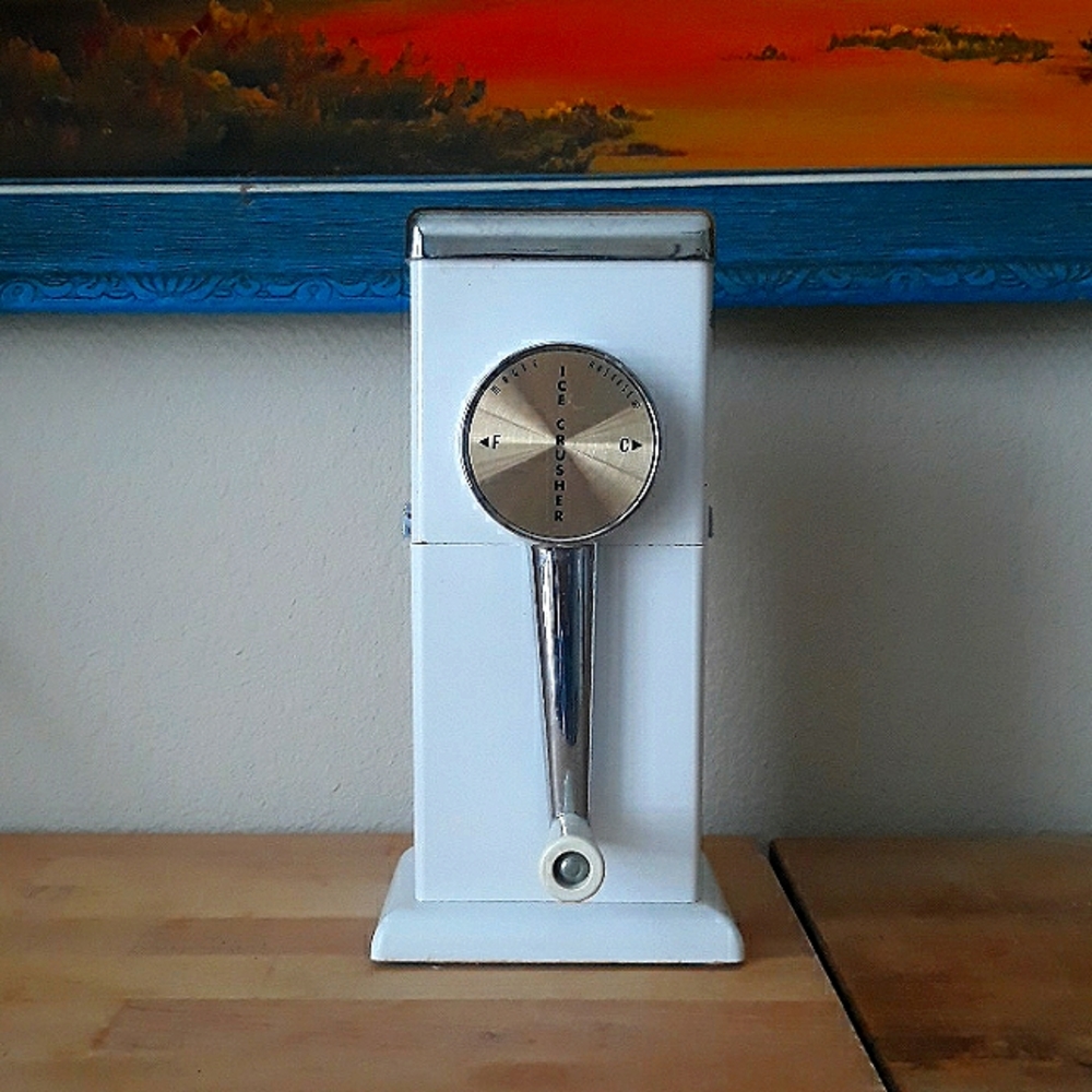 Vintage Magic Hostess White Ice Crusher